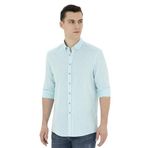 Pierre Cardin 50284168-VR007 Aqua Desenli Erkek Gömlek