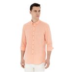 Pierre Cardin 50284168-VR051 Turuncu Desenli Erkek Gömlek