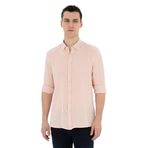 Pierre Cardin 50284407-VR078 Açık Pembe Desenli Erkek Gömlek