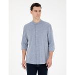 Pierre Cardin 50288526-VR033 Lacivert Desenli Erkek Gömlek