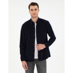 Pierre Cardin 50292347-VR033 Lacivert Regular Fit Uzun Kollu Erkek Gömlek