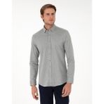 Pierre Cardin 50292457-VR183 Açık Haki Slim Fit Uzun Kollu Erkek Gömlek