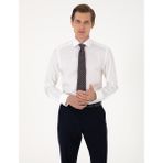 Pierre Cardin 50303339-VR013 Beyaz Slim Fit Uzun Kollu Erkek Gömlek
