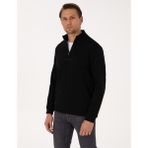 Pierre Cardin 50308044-VR046 Siyah Regular Fit Erkek Sweatshirt