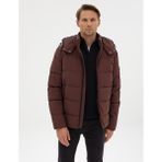 Pierre Cardin 50313933-VR029 Kahverengi Kapüşonlu Şişme Erkek Mont