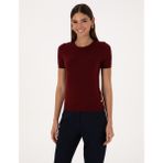 Pierre Cardin 50316341-VR223 Vişne Kadın T-shirt