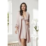 Pierre Cardin 5040 6'lı Modal Gecelik Sabahlık Çeyiz Seti Pudra