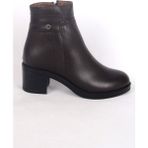 Pierre Cardin 54063 Yandan Fermuarlı Yüksek Topuklu Yarım Bilek Kadın Kahverengi Kışlık Bot