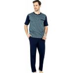 Pierre Cardin 5448 Erkek 3lü Pijama Takımı - XL - Siyah