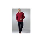Pierre Cardin 5454 Bordo Erkek Uzun Kollu Pijama Takımı