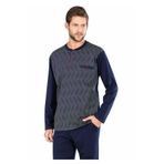 Pierre Cardin 5471 Erkek Uzun Kollu Jakarlı Pijama Takımı