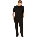 Pierre Cardin 6086 Erkek Kısa Kollu Bisiklet Yaka Oversize Pijama Takım-Siyah - 2XL