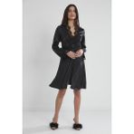 Pierre Cardin 6335 Siyah 6'lı Midi Gecelik Sabahlık Set