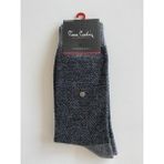 Pierre Cardin 6'lı Erkek Punto Desen Lambswool Yün Çorap - 44 - Gri