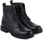 Pierre Cardin 77660 Hakiki Deri Fermuarlı Casual Erkek Bot - Siyah