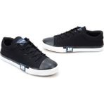 Pierre Cardin 9401 Erkek Keten Konvers Spor Ayakkabı - Siyah - Beyaz