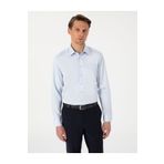 Pierre Cardin Açık Mavi %100 Pamuk Parlak Saten Regular Fit Uzun Kollu Basic Gömlek 50302972-VR003