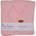 Pierre Cardin Açık Pembe Baklava Triko Battaniyesi