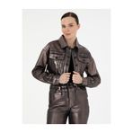 Pierre Cardin Antrasit Crop Top Jean Ceket 50291403-VR006