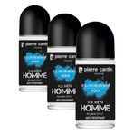 Pierre Cardin Aqua 48 Saat Etkili Antiperspirant Roll-On Deodorant - 50 ML 1 Paket (1 x 1000 g) (3 paketi)