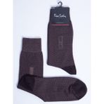 Pierre Cardin Bambu 6'lı Erkek Uzun Soket Çorap 825-PC Kahverengi - 40 - 44