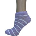 Pierre Cardin Bambu Kadın Rise Çizgili Patik Çorap - Lila - 36 - 40