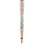 Pierre Cardin Baron Rose Gold & Gümüş Desenli Metal Dolma Kalem - Antik Gold