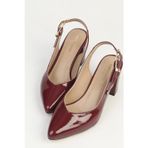 Pierre Cardin Bordo Rugan Kadın Topuklu Ayakkabı PC-55796
