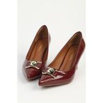 Pierre Cardin Bordo Rugan Topuklu Ayakkabı PC-54966