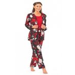 Pierre Cardin Çeyizlik Sabahlıklı Viskon Bayan Pijama Takım Siyah S