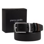 Pierre Cardin Çift Yönlü Erkek Deri Kemeri (En 3,5 cm) PCCİFT01 (Siyah/Kahve, 125 CM)