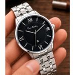 Pierre Cardin Damat ve Takım Elbiseye Özel 2 Yıl Garantili Çelik Kordon Erkek Kol Saati VS.BLKT.1074 - Siyah