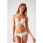 Pierre Cardin Dantelli Push Up Sütyen Takım Ekru