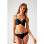 Pierre Cardin Dantelli Push Up Sütyen Takım Siyah