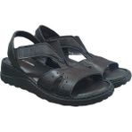Pierre Cardin Deri Anatomik Bayan Sandalet Ayakkabı - Siyah