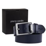 Pierre Cardin Deri Erkek Kemer (En 4 cm) PC4100 (Lacivert, 120 CM)