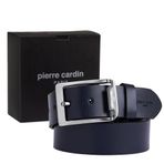 Pierre Cardin Deri Erkek Kemer (En 4 cm) PC4100 (Lacivert, 135 CM)