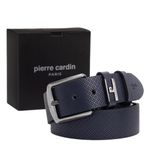 Pierre Cardin Deri Erkek Kemeri (En 4 cm) PC2099 (Lacivert, 125 CM)
