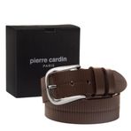 Pierre Cardin Deri Erkek Kemeri (En 4 cm) PC4160 (Kahve, 125 CM)