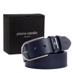 Pierre Cardin Deri Erkek Kemeri (En 4 cm) PCMDL (Lacivert, 125 CM)