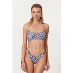 Pierre Cardin Desenli 217283 Askılı Büstiyer Kadın Bikini Takım