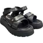 Pierre Cardin Dolgu Topuk Anatomik Taban Bayan Sandalet - Siyah