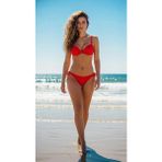 Pierre Cardin Double Dolgulu Bikini Takım Kırmızı 231205 - 40