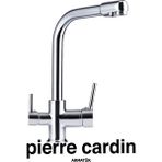 Pierre Cardin Dual Arıtmalı Evye Armatürü – Dayanıklı Mutfak Evye Bataryası - Inox