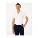 Pierre Cardin Ekru Slim Fit %100 Pamuk Polo Yaka Triko Tişört 50307334-vr019
