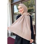 Pierre Cardin Elegans Monogram Şal - 1090700-983 - Cappuccino