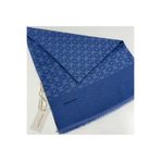 Pierre Cardin Elegans Monogram Şal-75 X 190-090700-922 İndigo Mavi