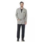 Pierre Cardin Erkek 5'Li Yarım Yaka Patlı Triko Konforlu Röpdöşambırlı Gri Pijama Takımı - Arsnoerdkgbecz5595-Grı