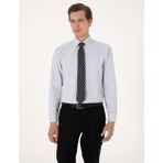 Pierre Cardin Erkek Açık Gri Regular Fit Uzun Kollu Basic Gömlek 50316742-VR001 - 2XL