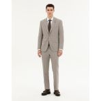 Pierre Cardin Erkek Açık Kahverengi Slim Fit Takım Elbise 50285267-VR002 - 48 - 6 Drop